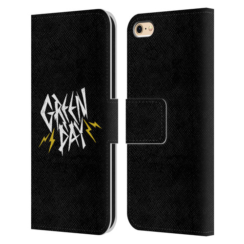 Green Day Graphics Bolts Leather Book Wallet Case Cover For Apple iPhone 6 / iPhone 6s