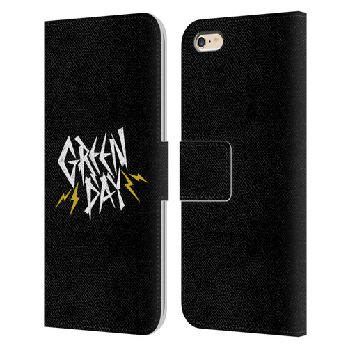 Green Day Graphics Bolts Leather Book Wallet Case Cover For Apple iPhone 6 Plus / iPhone 6s Plus