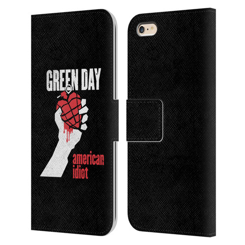 Green Day Graphics American Idiot Leather Book Wallet Case Cover For Apple iPhone 6 Plus / iPhone 6s Plus