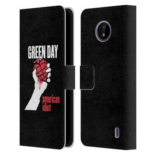 Green Day Graphics American Idiot Leather Book Wallet Case Cover For Nokia C10 / C20