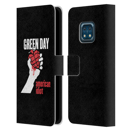 Green Day Graphics American Idiot Leather Book Wallet Case Cover For Nokia XR20