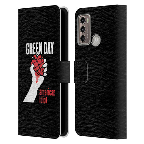 Green Day Graphics American Idiot Leather Book Wallet Case Cover For Motorola Moto G60 / Moto G40 Fusion