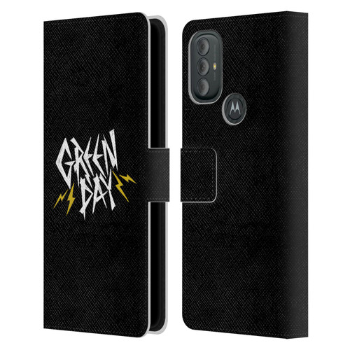 Green Day Graphics Bolts Leather Book Wallet Case Cover For Motorola Moto G10 / Moto G20 / Moto G30
