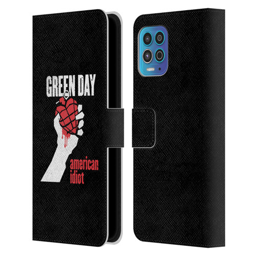 Green Day Graphics American Idiot Leather Book Wallet Case Cover For Motorola Moto G100