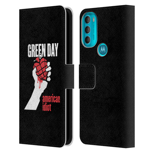 Green Day Graphics American Idiot Leather Book Wallet Case Cover For Motorola Moto G71 5G