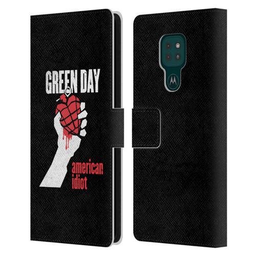 Green Day Graphics American Idiot Leather Book Wallet Case Cover For Motorola Moto G9 Play