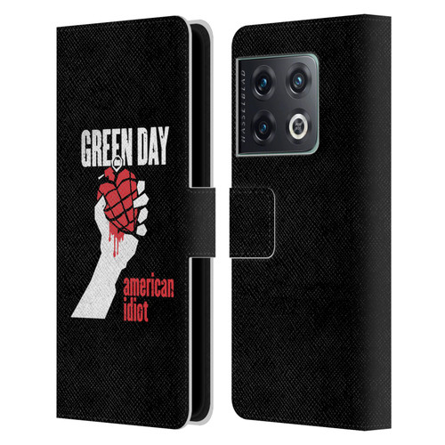 Green Day Graphics American Idiot Leather Book Wallet Case Cover For OnePlus 10 Pro