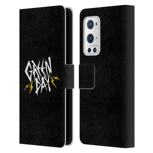 Green Day Graphics Bolts Leather Book Wallet Case Cover For OnePlus 9 Pro