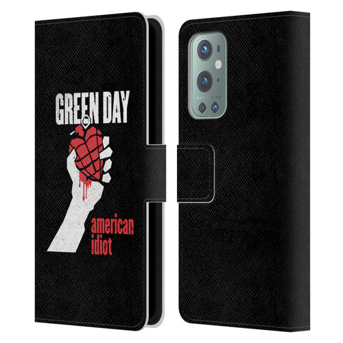 Green Day Graphics American Idiot Leather Book Wallet Case Cover For OnePlus 9