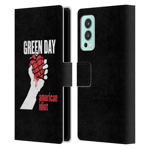 Green Day Graphics American Idiot Leather Book Wallet Case Cover For OnePlus Nord 2 5G