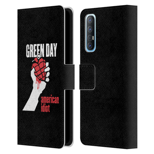 Green Day Graphics American Idiot Leather Book Wallet Case Cover For OPPO Find X2 Neo 5G