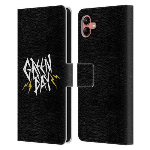 Green Day Graphics Bolts Leather Book Wallet Case Cover For Samsung Galaxy A04 (2022)