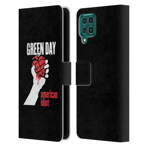 Green Day Graphics American Idiot Leather Book Wallet Case Cover For Samsung Galaxy F62 (2021)
