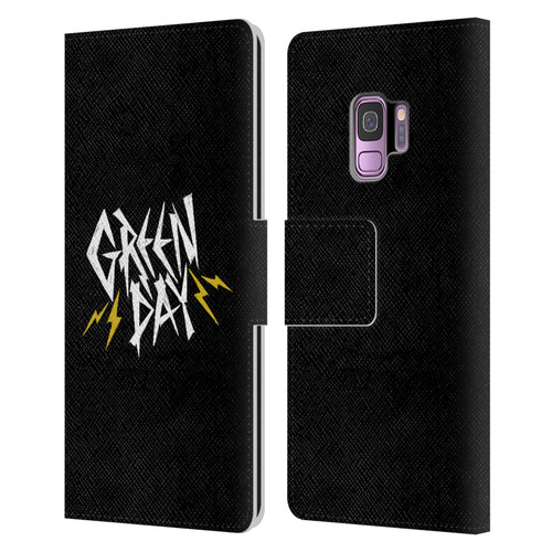 Green Day Graphics Bolts Leather Book Wallet Case Cover For Samsung Galaxy S9