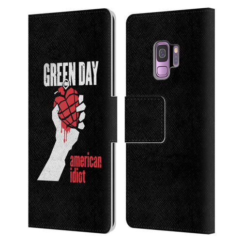 Green Day Graphics American Idiot Leather Book Wallet Case Cover For Samsung Galaxy S9