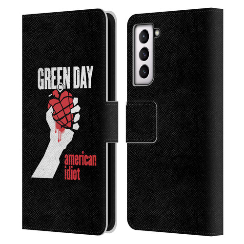 Green Day Graphics American Idiot Leather Book Wallet Case Cover For Samsung Galaxy S21 5G