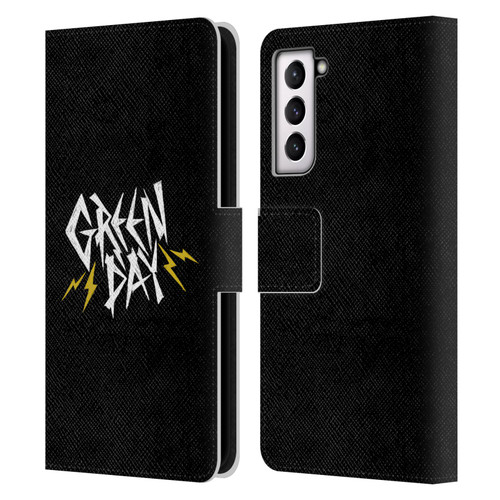 Green Day Graphics Bolts Leather Book Wallet Case Cover For Samsung Galaxy S21 5G