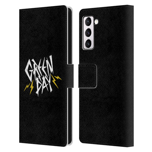 Green Day Graphics Bolts Leather Book Wallet Case Cover For Samsung Galaxy S21+ 5G
