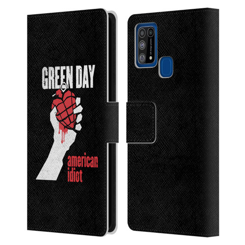 Green Day Graphics American Idiot Leather Book Wallet Case Cover For Samsung Galaxy M31 (2020)