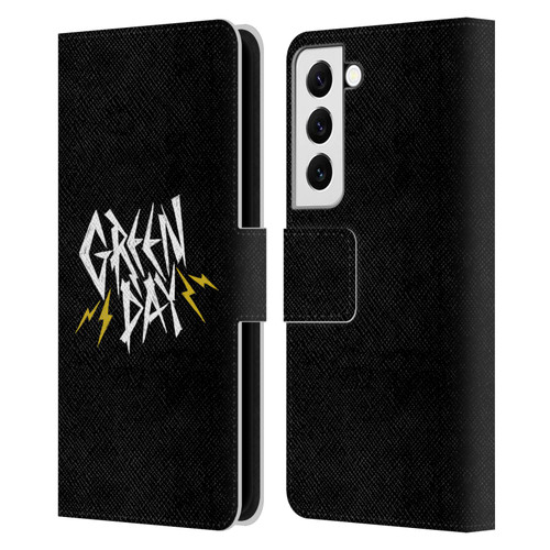 Green Day Graphics Bolts Leather Book Wallet Case Cover For Samsung Galaxy S22 5G