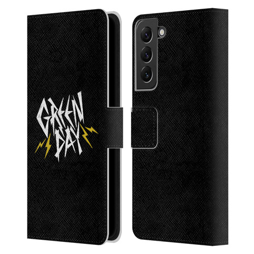 Green Day Graphics Bolts Leather Book Wallet Case Cover For Samsung Galaxy S22+ 5G
