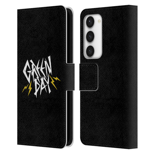 Green Day Graphics Bolts Leather Book Wallet Case Cover For Samsung Galaxy S23 5G