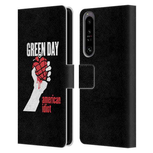 Green Day Graphics American Idiot Leather Book Wallet Case Cover For Sony Xperia 1 IV