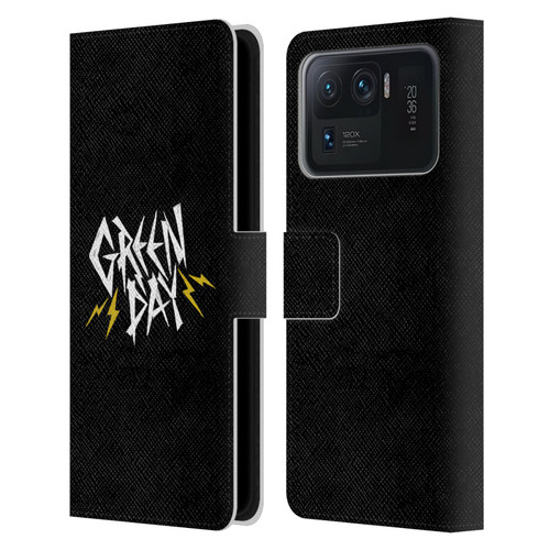 Green Day Graphics Bolts Leather Book Wallet Case Cover For Xiaomi Mi 11 Ultra