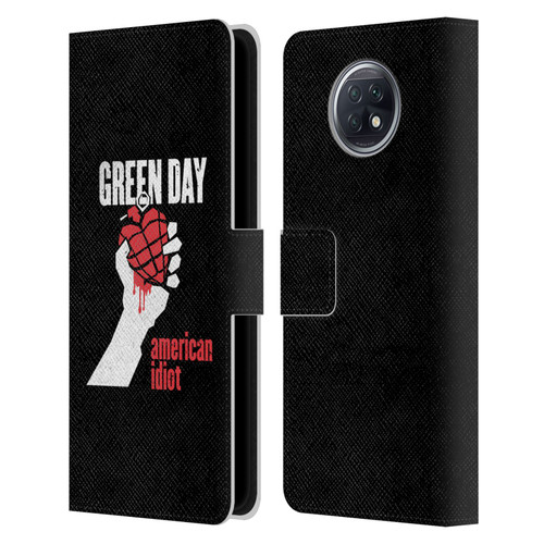 Green Day Graphics American Idiot Leather Book Wallet Case Cover For Xiaomi Redmi Note 9T 5G