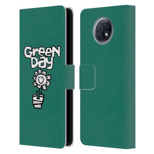 Green Day Graphics Flower Leather Book Wallet Case Cover For Xiaomi Redmi Note 9T 5G