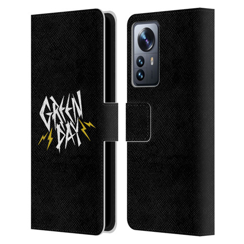 Green Day Graphics Bolts Leather Book Wallet Case Cover For Xiaomi 12 Pro