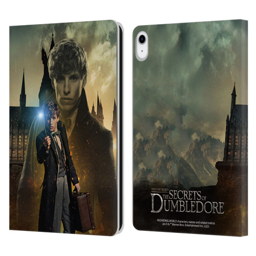 Fantastic Beasts: Secrets of Dumbledore Character Art Newt Scamander Leather Book Wallet Case Cover For Apple iPad 10.9 (2022)