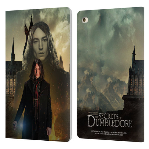 Fantastic Beasts: Secrets of Dumbledore Character Art Credence Barebone Leather Book Wallet Case Cover For Apple iPad mini 4