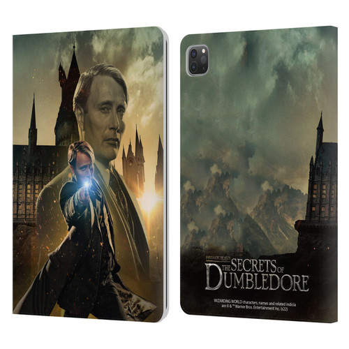 Fantastic Beasts: Secrets of Dumbledore Character Art Gellert Grindelwald Leather Book Wallet Case Cover For Apple iPad Pro 11 2020 / 2021 / 2022