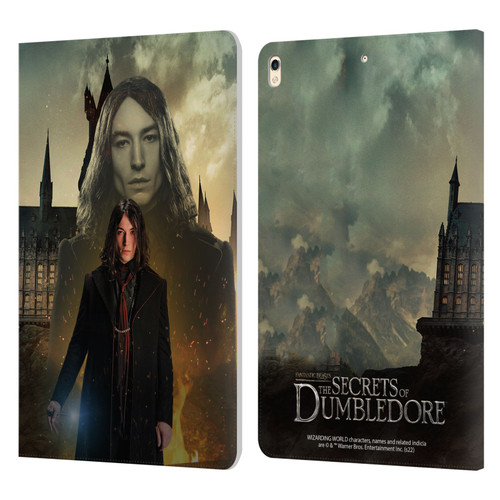 Fantastic Beasts: Secrets of Dumbledore Character Art Credence Barebone Leather Book Wallet Case Cover For Apple iPad Pro 10.5 (2017)