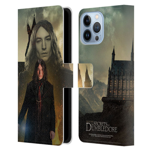 Fantastic Beasts: Secrets of Dumbledore Character Art Credence Barebone Leather Book Wallet Case Cover For Apple iPhone 13 Pro Max