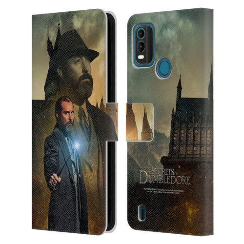 Fantastic Beasts: Secrets of Dumbledore Character Art Albus Dumbledore Leather Book Wallet Case Cover For Nokia G11 Plus