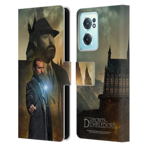 Fantastic Beasts: Secrets of Dumbledore Character Art Albus Dumbledore Leather Book Wallet Case Cover For OnePlus Nord CE 2 5G