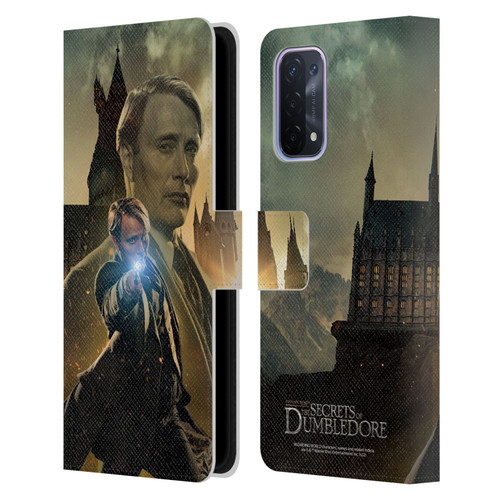 Fantastic Beasts: Secrets of Dumbledore Character Art Gellert Grindelwald Leather Book Wallet Case Cover For OPPO A54 5G