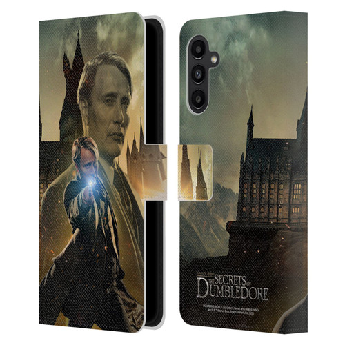 Fantastic Beasts: Secrets of Dumbledore Character Art Gellert Grindelwald Leather Book Wallet Case Cover For Samsung Galaxy A13 5G (2021)