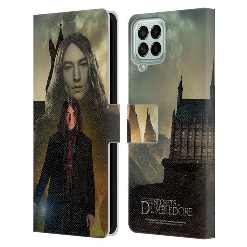 Fantastic Beasts: Secrets of Dumbledore Character Art Credence Barebone Leather Book Wallet Case Cover For Samsung Galaxy M53 (2022)