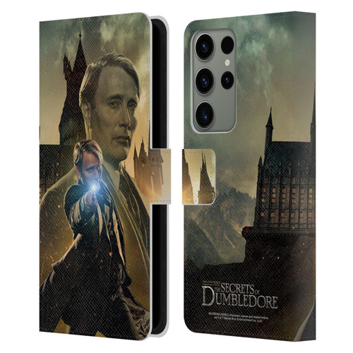 Fantastic Beasts: Secrets of Dumbledore Character Art Gellert Grindelwald Leather Book Wallet Case Cover For Samsung Galaxy S23 Ultra 5G