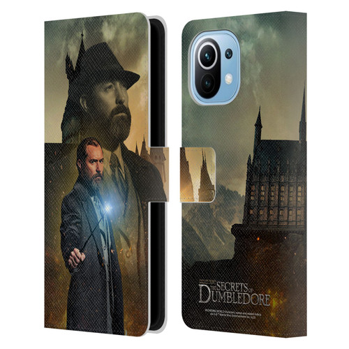 Fantastic Beasts: Secrets of Dumbledore Character Art Albus Dumbledore Leather Book Wallet Case Cover For Xiaomi Mi 11