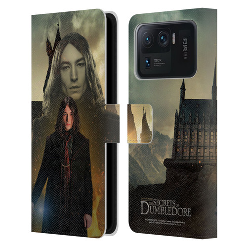 Fantastic Beasts: Secrets of Dumbledore Character Art Credence Barebone Leather Book Wallet Case Cover For Xiaomi Mi 11 Ultra