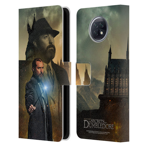 Fantastic Beasts: Secrets of Dumbledore Character Art Albus Dumbledore Leather Book Wallet Case Cover For Xiaomi Redmi Note 9T 5G
