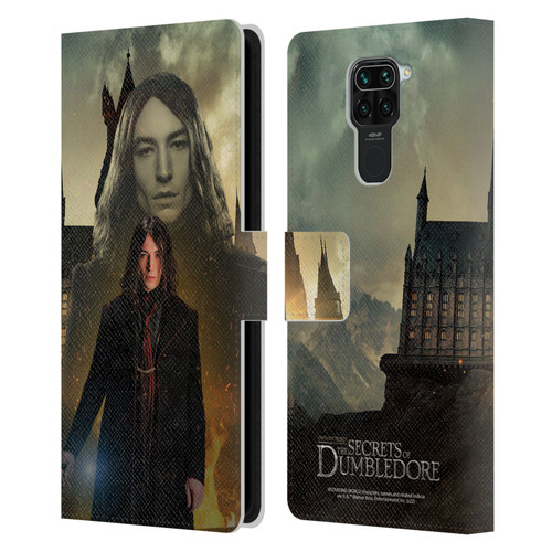 Fantastic Beasts: Secrets of Dumbledore Character Art Credence Barebone Leather Book Wallet Case Cover For Xiaomi Redmi Note 9 / Redmi 10X 4G
