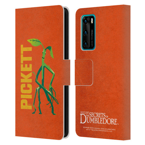 Fantastic Beasts: Secrets of Dumbledore Graphic Badges Pickett Leather Book Wallet Case Cover For Huawei P40 5G