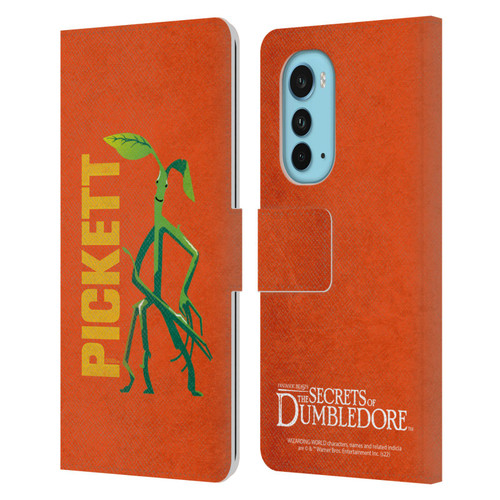 Fantastic Beasts: Secrets of Dumbledore Graphic Badges Pickett Leather Book Wallet Case Cover For Motorola Edge (2022)