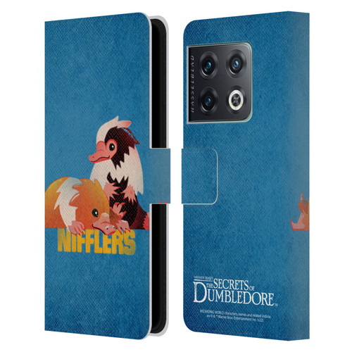 Fantastic Beasts: Secrets of Dumbledore Graphic Badges Nifflers Leather Book Wallet Case Cover For OnePlus 10 Pro