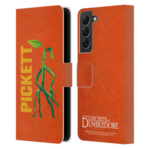 Fantastic Beasts: Secrets of Dumbledore Graphic Badges Pickett Leather Book Wallet Case Cover For Samsung Galaxy S22+ 5G